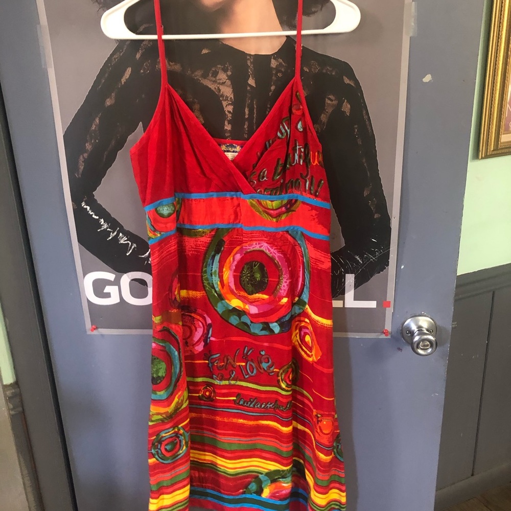 Red summer dress